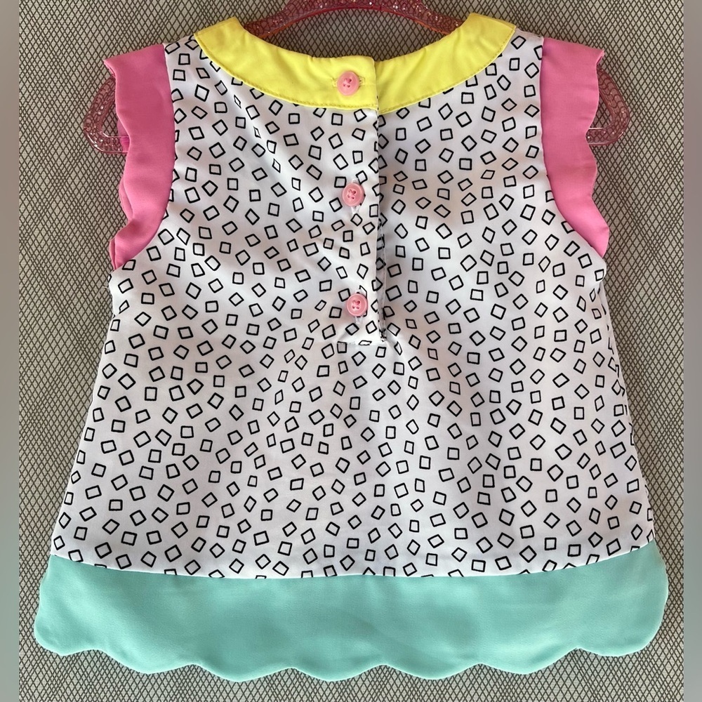 Genuine Kids Oshkosh - Colorful Geometric Kids Sleeveless Top (Size 18m) - Picture 2 of 5